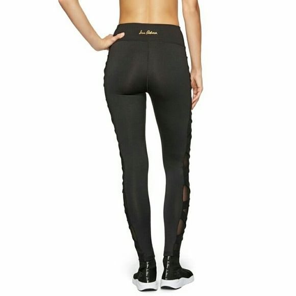 NWT Sam Edelman Criss Cross Mesh Leggings - Picture 2 of 7